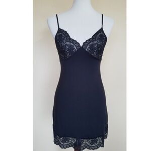 Victoria's Secret Black Lace Slip 00s Y2K size XS